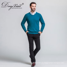 Alibaba Fashion High Quality Latest Light Blue Mens Cashmere Sweatersdesigns para hombres